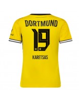 Borussia Dortmund Konstantinos Karetsas #19 Domácí Dres pro Dámské 2026-27 Krátký Rukáv